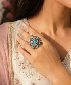 Vintage Adjustable Ring Elegant Antique Statement Ring for Party Look