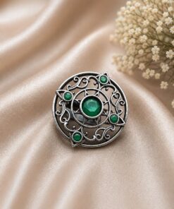 Vintage Adjustable Ring Elegant Antique Statement Ring for Party Look - Image 8