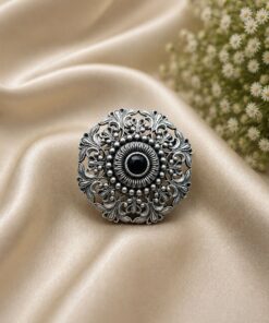 Designer Oxidised Floral Ring ? Attractive Traditional Jewelry for Elegant Everyday Styling - Image 5