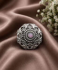Designer Oxidised Floral Ring ? Attractive Traditional Jewelry for Elegant Everyday Styling - Image 3