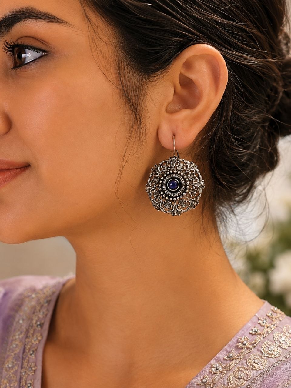 Ethnic Floral Earring ? Stunning Traditional Design for Elegant Festive Styling