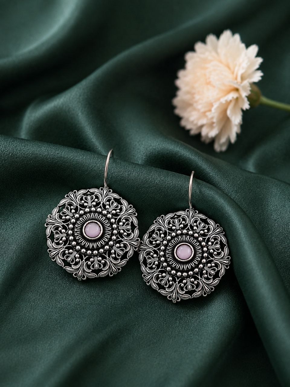 Ethnic Floral Earring ? Stunning Traditional Design for Elegant Festive Styling - Image 7