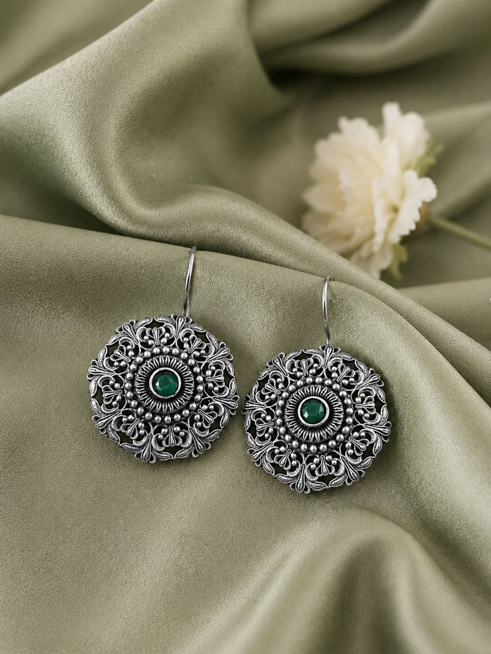 Ethnic Floral Earring ? Stunning Traditional Design for Elegant Festive Styling - Image 5