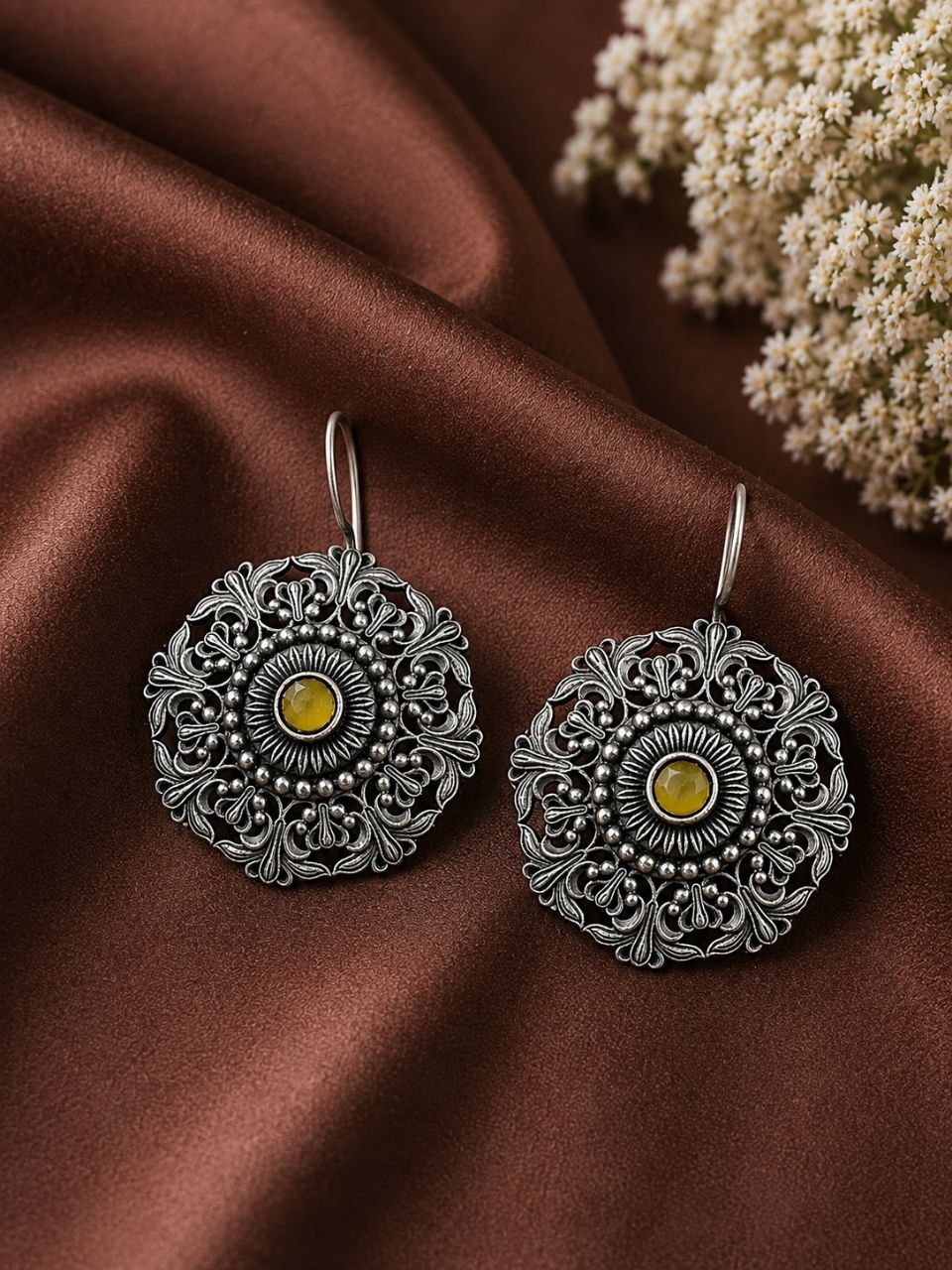 Ethnic Floral Earring ? Stunning Traditional Design for Elegant Festive Styling - Image 4