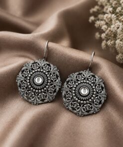 Alternative view of Ethnic Floral Earring ? Stunning Traditional Design for Elegant Festive Styling