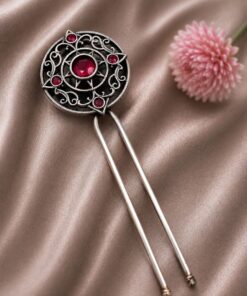Stylish Silver Hair Accessories ? Elegant Floral Charm for Stunning Traditional Hairstyles - Image 9