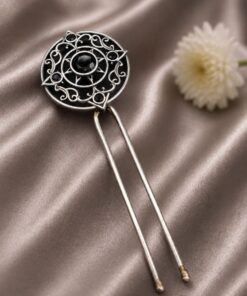 Stylish Silver Hair Accessories ? Elegant Floral Charm for Stunning Traditional Hairstyles - Image 8