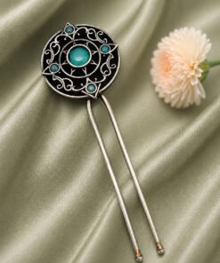 Stylish Silver Hair Accessories ? Elegant Floral Charm for Stunning Traditional Hairstyles - Image 3