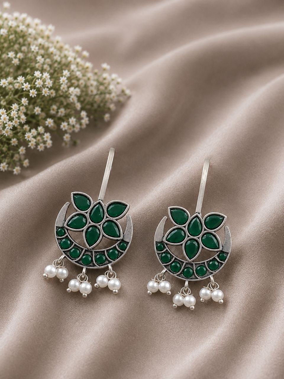 Exquisite Floral Half Moon Bugadi for Gorgeous Traditional Wear - Image 5