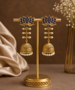 Lotus Jhumka Earring ? Stunning Traditional Jewelry for Elegant Special Occassion - Image 7
