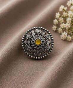 Alternative view of Silver Traditional Ring ? Exquisite Ethnic Design for Graceful Styling