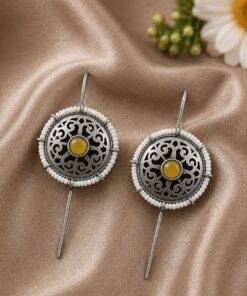 Silver Flower Earcuff ? Elegant Jewelry for Stylish Traditional Looks - Image 4