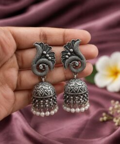 Beautiful Peacock Jhumka Earring ? Gorgeous Traditional Jewelry for Women - Image 3