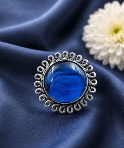 Adjustable Silver Ring ? Elegant Premium Jewelry for Monalisa Stone Work - Image 10