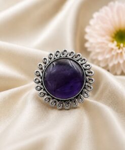 Adjustable Silver Ring ? Elegant Premium Jewelry for Monalisa Stone Work - Image 9