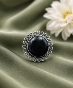 Adjustable Silver Ring ? Elegant Premium Jewelry for Monalisa Stone Work - Image 4
