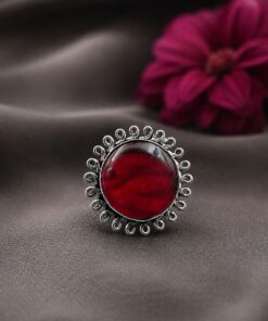 Alternative view of Adjustable Silver Ring ? Elegant Premium Jewelry for Monalisa Stone Work