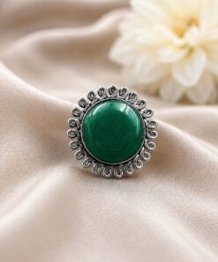 Adjustable Silver Ring ? Elegant Premium Jewelry for Monalisa Stone Work - Image 3