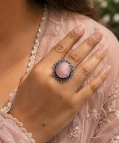 Adjustable Silver Ring ? Elegant Premium Jewelry for Monalisa Stone Work