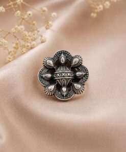 Alternative view of Adjustable Floral Ring ? Elegant Jewelry for Everyday and Party Wear