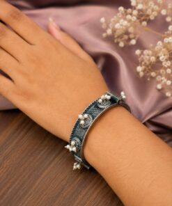 Alternative view of Adjustable Silver Kada ? Premium Elegant Bracelet for Stylish Traditional Wear