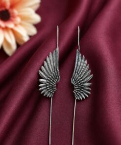 Alternative view of Oxidized Feather Earcuff ? Stunning Jewelry for Elegant Fashion Looks