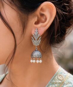Leaf Jhumka Earring ? Traditional Design for Festive and Special Occasion