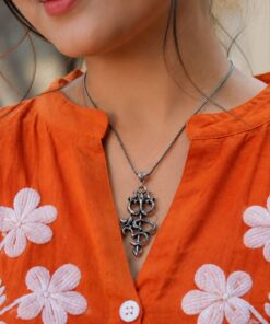 Silver Om Necklace ? Exquisite Traditional Design for Elegant and Graceful Styling
