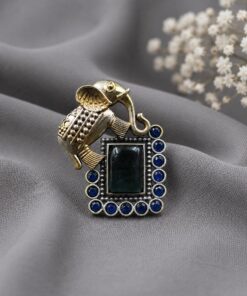 Exquisite Two Tone Elephant Ring for a Stunning and Unique Fashion Look - Image 3