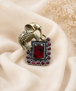 Exquisite Two Tone Elephant Ring for a Stunning and Unique Fashion Look - Image 4