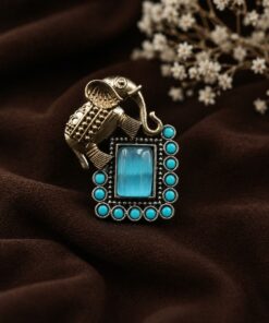 Exquisite Two Tone Elephant Ring for a Stunning and Unique Fashion Look - Image 5