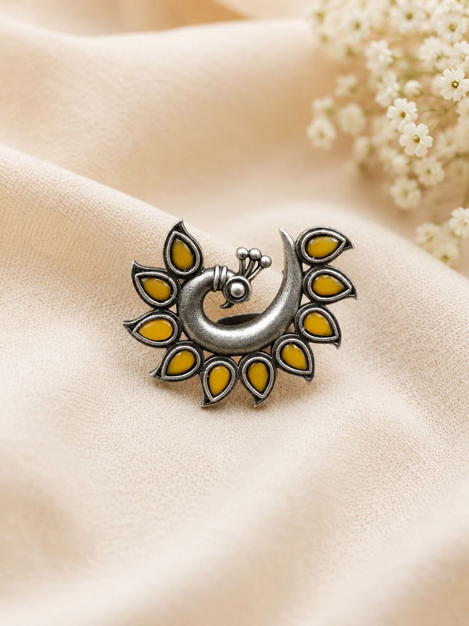 Vintage Peacock Ring ? Elegant Jewelry for Stylish Traditional Looks - Image 2