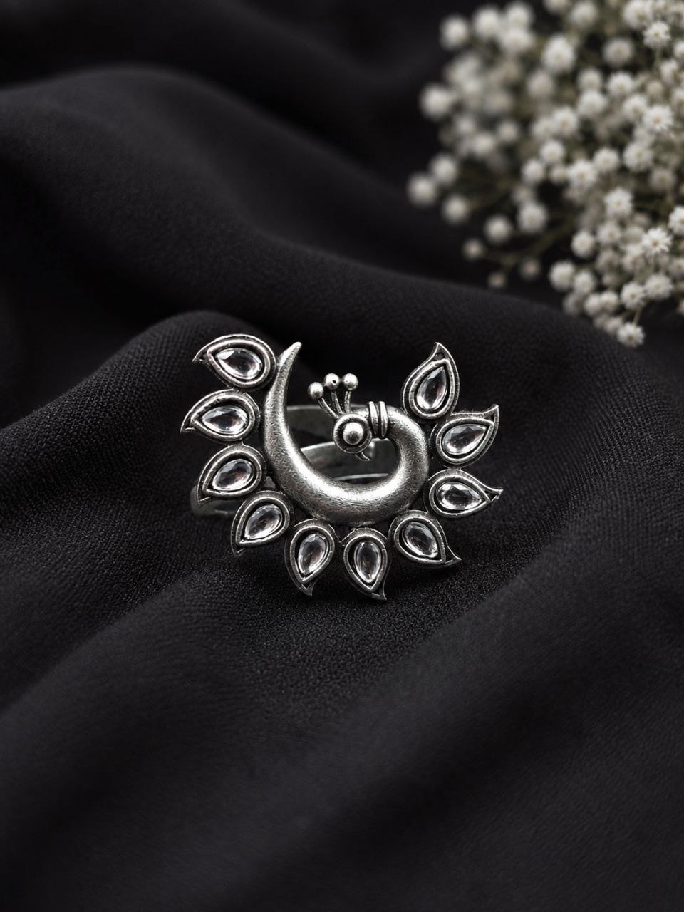 Vintage Peacock Ring ? Elegant Jewelry for Stylish Traditional Looks - Image 3