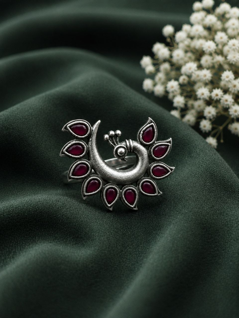 Vintage Peacock Ring ? Elegant Jewelry for Stylish Traditional Looks - Image 9