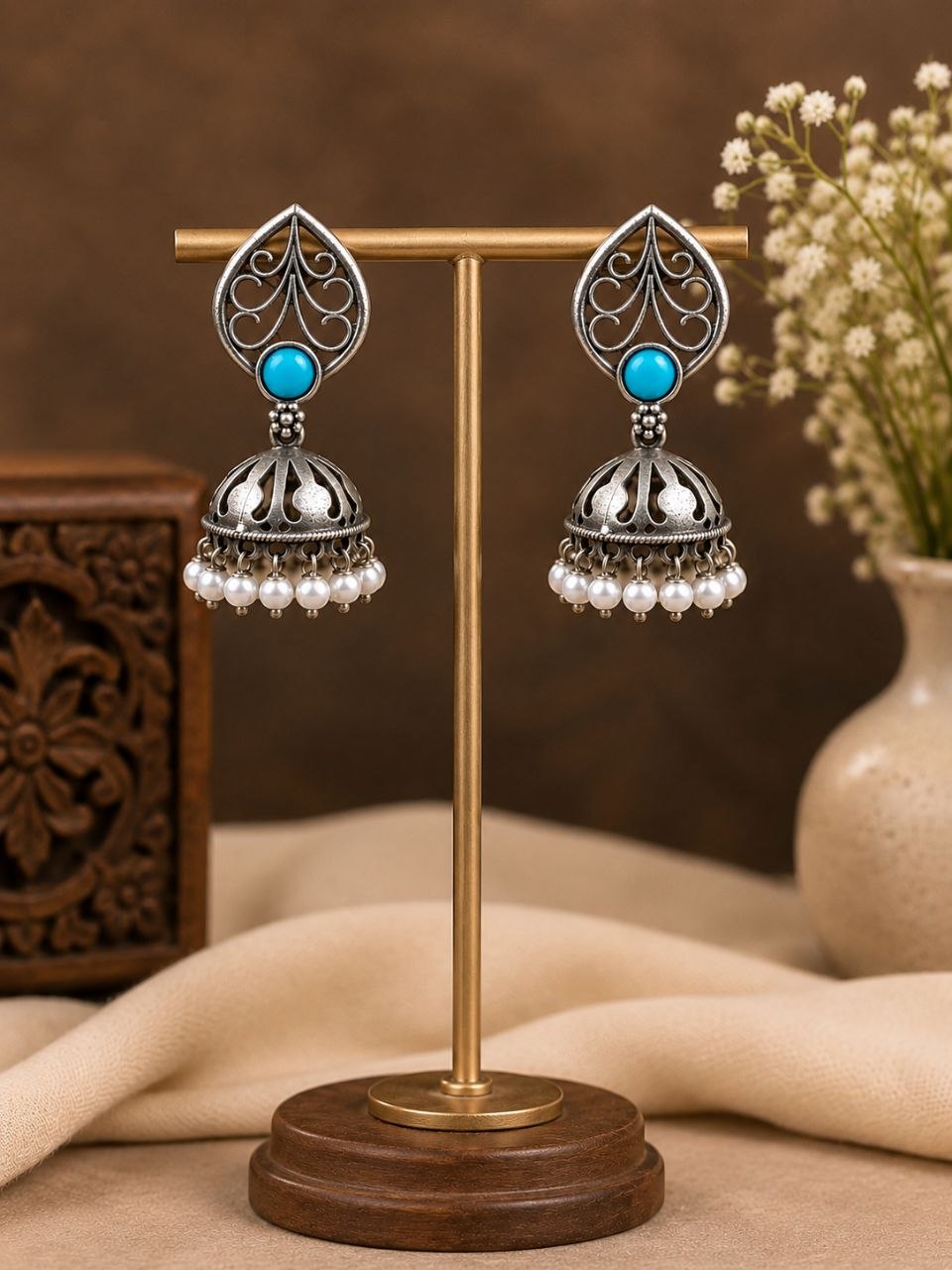 Antique Jhumki Earring ? Traditional Design for Festive and Wedding Looks - Image 9