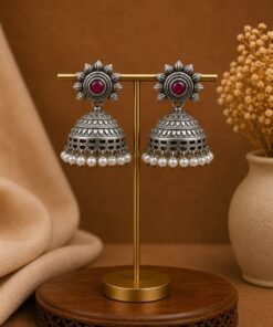 Alternative view of Elegant Jhumka Earring ? Gorgeous Traditional Jewelry for Graceful Style
