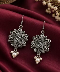 Alternative view of Charming Flower Hook Earring ? Beautiful Floral Jewelry for Elegant Style
