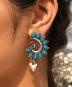 Elegant Peacock Earring ? Traditional Design for Graceful Everyday Style