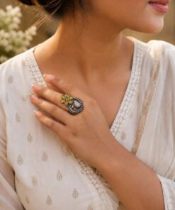 Designer Peacock Ring ? Traditional Statement Jewelry with Elegant Look