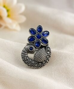 Designer Peacock Ring ? Traditional Statement Jewelry with Elegant Look - Image 9
