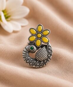 Designer Peacock Ring ? Traditional Statement Jewelry with Elegant Look - Image 8