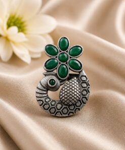 Designer Peacock Ring ? Traditional Statement Jewelry with Elegant Look - Image 5