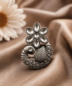Alternative view of Designer Peacock Ring ? Traditional Statement Jewelry with Elegant Look