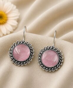 Floral Round Hook Earring ? Dazzling Traditional Jewelry for Women - Image 8